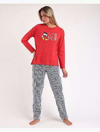 Pyjama d'été à manches longues Mickey Ny pour femme de Disney