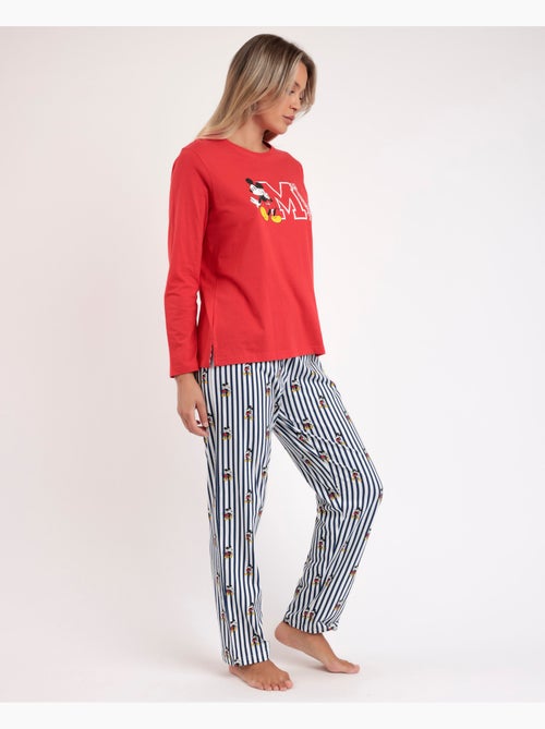 Pyjama d'été à manches longues Mickey Ny pour femme de Disney - Kiabi Pyjama d'été à manches longues Mickey Ny pour femme de Disney - Kiabi