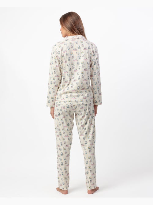 Pyjama d'été à manches longues pour femme PEANUTS - Kiabi Pyjama d'été à manches longues pour femme PEANUTS - Kiabi