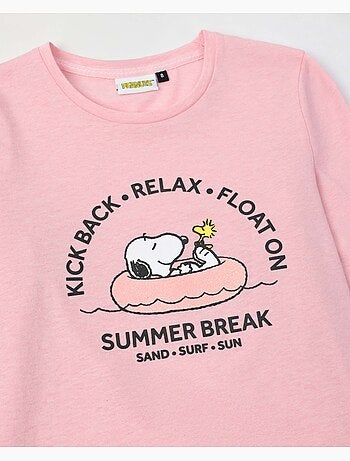 Pyjama d'été à manches longues pour fille PEANUTS