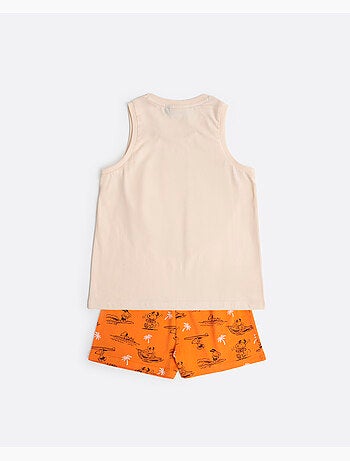 Pyjama d'été sans manches PEANUTS pour fille motif beagle