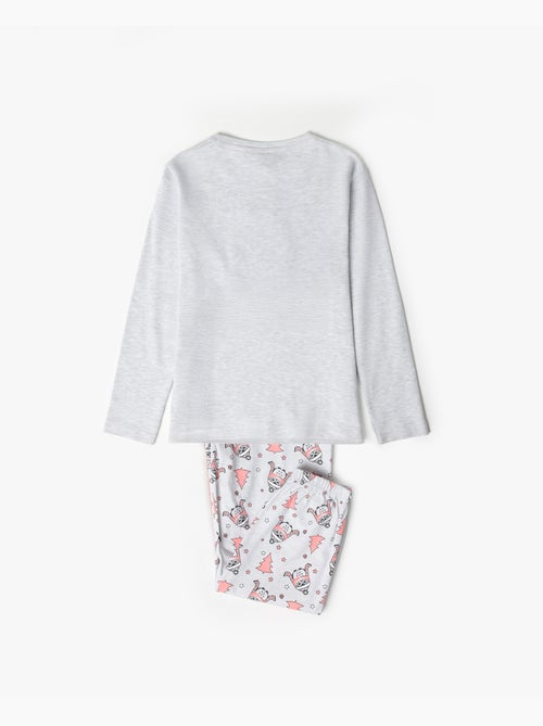 Pyjama d'hiver à manches longues ADMAS pour fille motif hibou - Kiabi