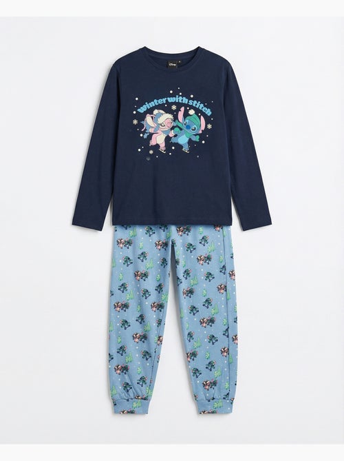 Pyjama d'hiver à manches longues Disney avec Stitch pour garçons - Kiabi