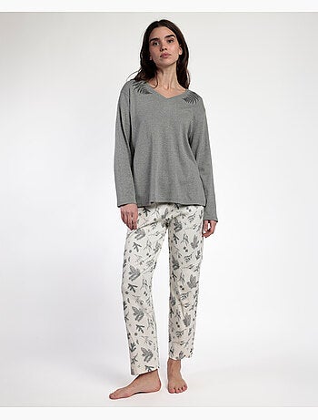 Pyjama d'hiver à manches longues pour femme ADMAS