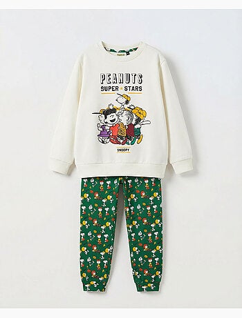 Pyjama d'hiver à manches longues pour filles PEANUTS
