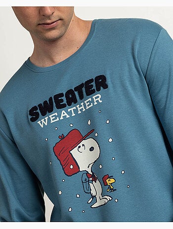 Pyjama d'hiver à manches longues pour homme PEANUTS