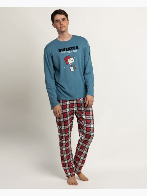 Pyjama d'hiver à manches longues pour homme PEANUTS - Kiabi Pyjama d'hiver à manches longues pour homme PEANUTS - Kiabi