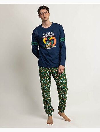 Pyjama d'hiver à manches longues pour homme PEANUTS