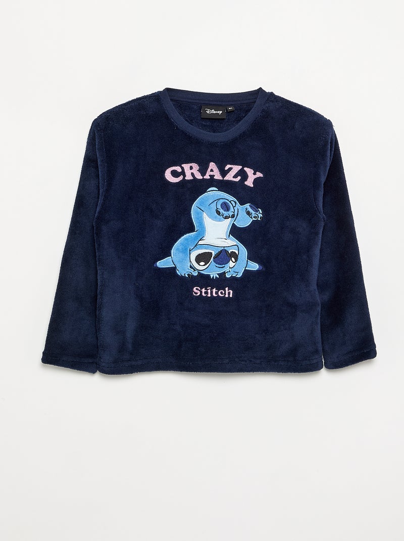 Pyjama 'Disney' 2 pièces - Sweat + pantalon Bleu - Kiabi