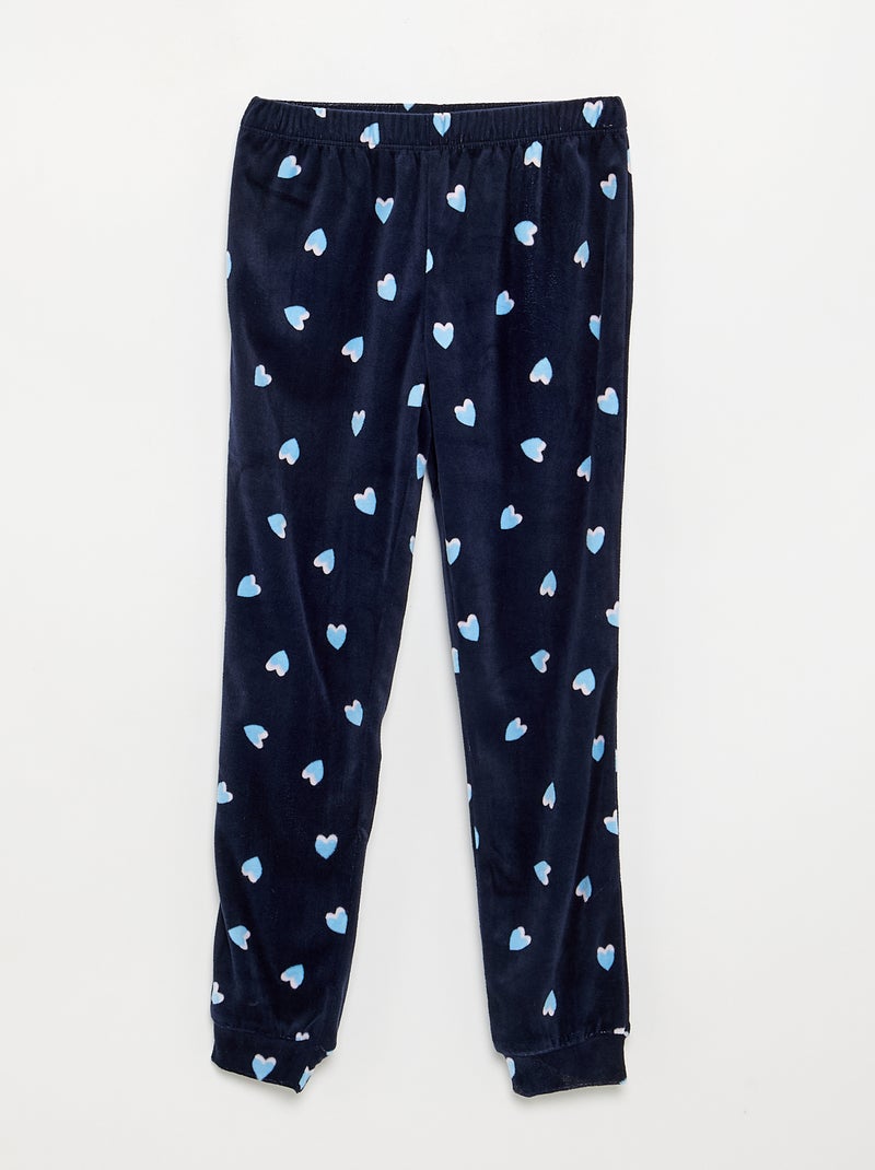 Pyjama 'Disney' 2 pièces - Sweat + pantalon Bleu - Kiabi