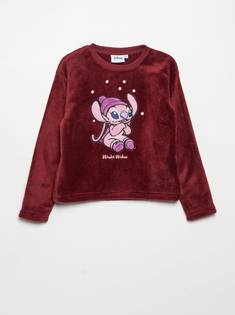 Pyjama 'Disney' 2 pièces - Sweat + pantalon Rose - Kiabi