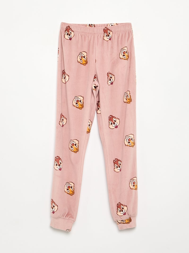 Pyjama 'Disney' 2 pièces - Sweat + pantalon Rose - Kiabi