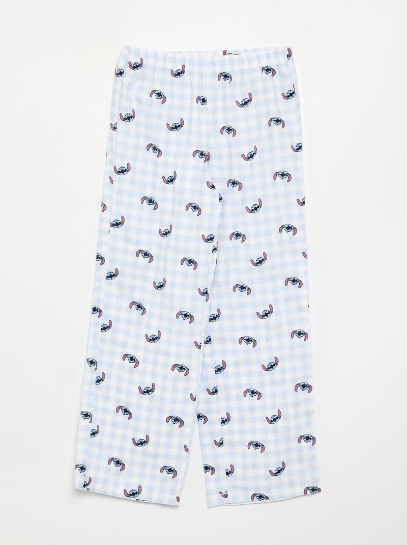 Pyjama 'Disney' 2 pièces - T-shirt à manches longues + pantalon Bleu - Kiabi