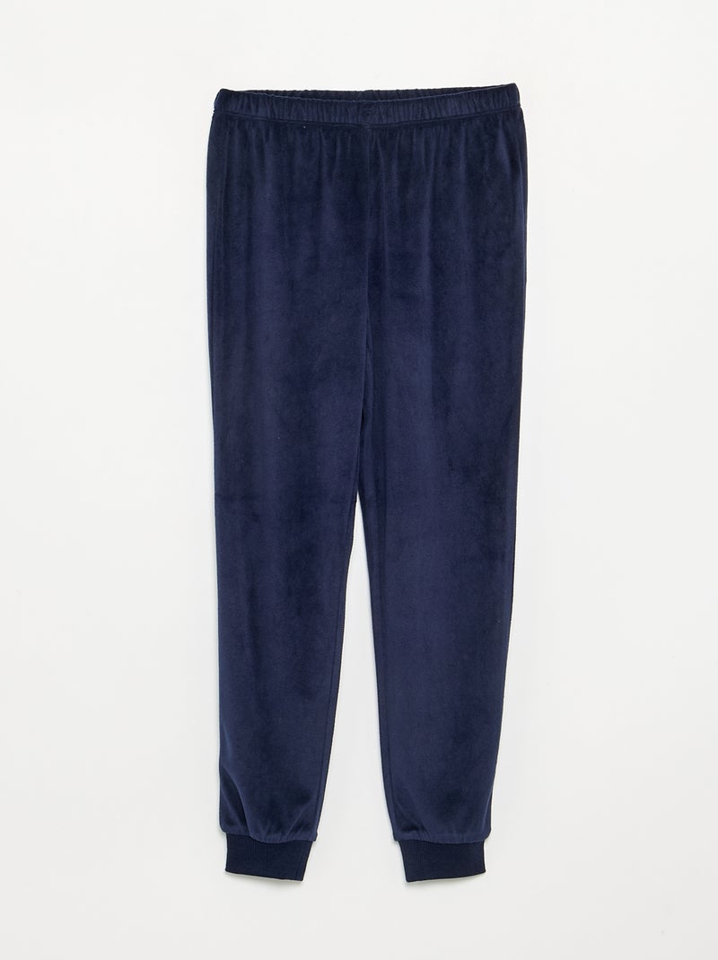 Pyjama 'Disney' 2 pièces en polaire - Sweat + pantalon Beige - Kiabi