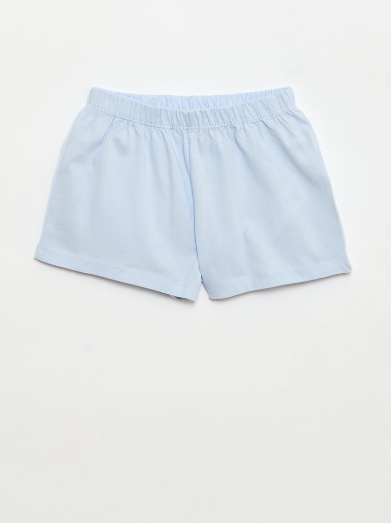 Pyjama 'Disney' 2 pièces  short + T-shirt Blanc - Kiabi