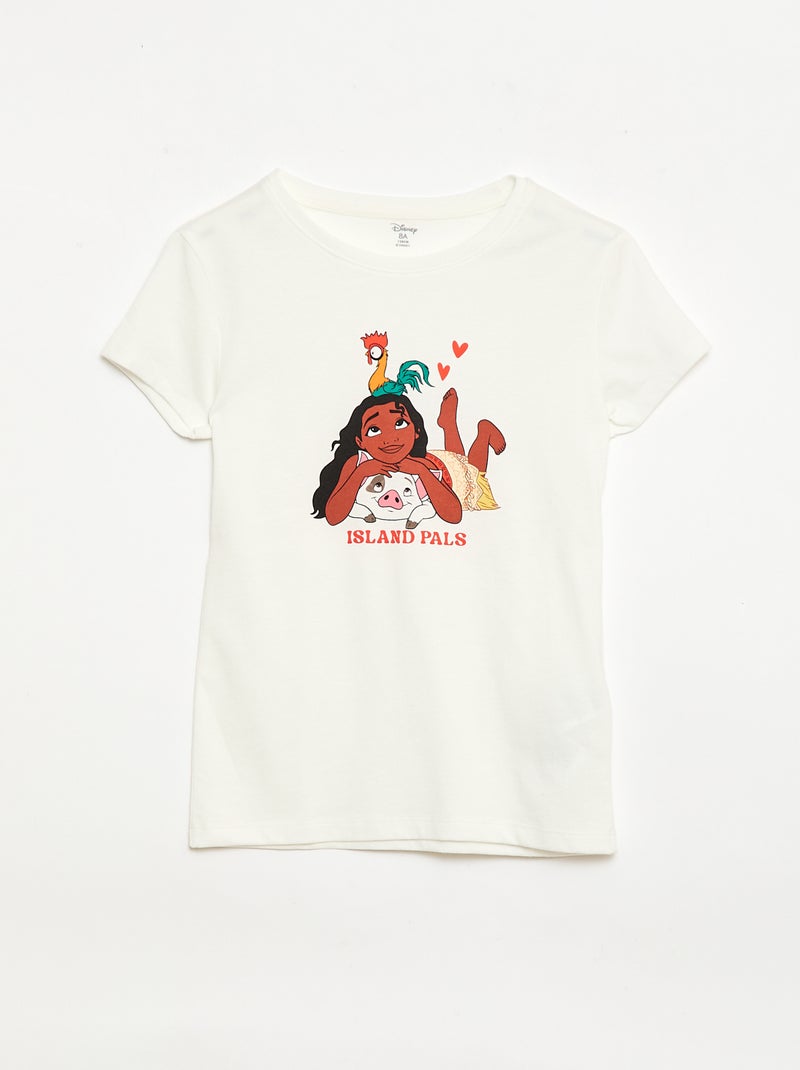 Pyjama 'Disney' 2 pièces  short + T-shirt Blanc - Kiabi