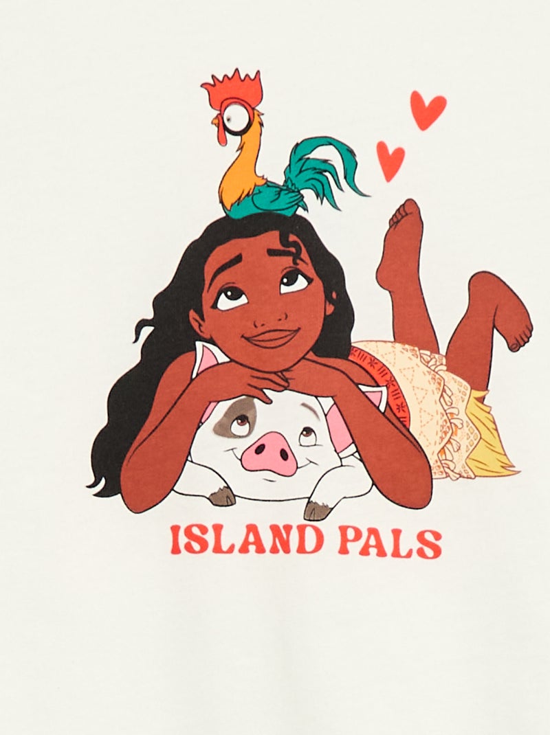 Pyjama 'Disney' 2 pièces  short + T-shirt Blanc - Kiabi