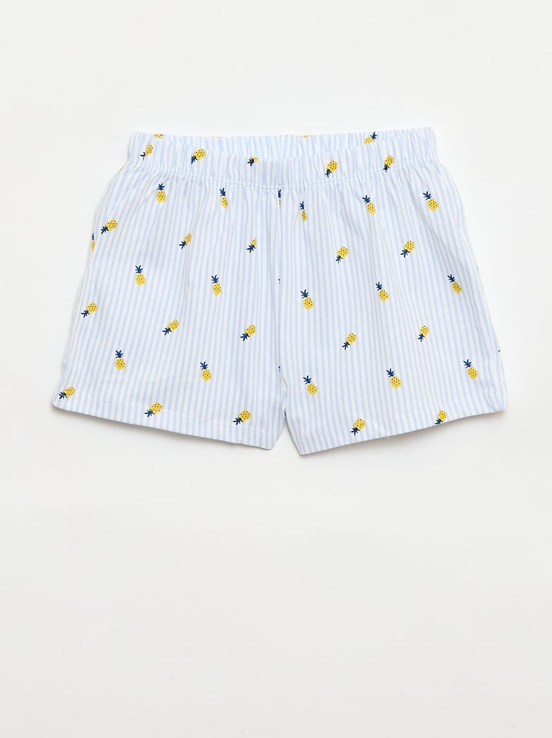 Pyjama 'Disney' 2 pièces  short + T-shirt Bleu - Kiabi