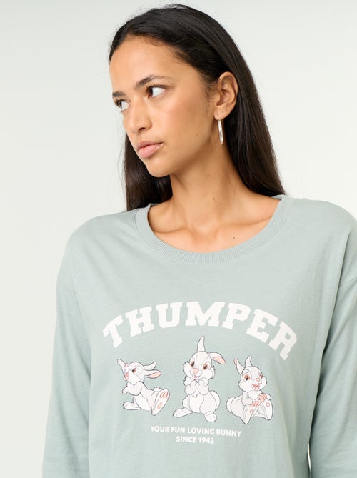 Pyjama 'Disney' 'Bambi' 2 pièces - T-shirt à manches longues + pantalon - Kiabi Pyjama 'Disney' 'Bambi' 2 pièces - T-shirt à manches longues + pantalon - Kiabi