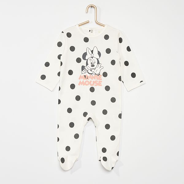 Pyjama Disney Bebe Fille Blanc Kiabi 9 00