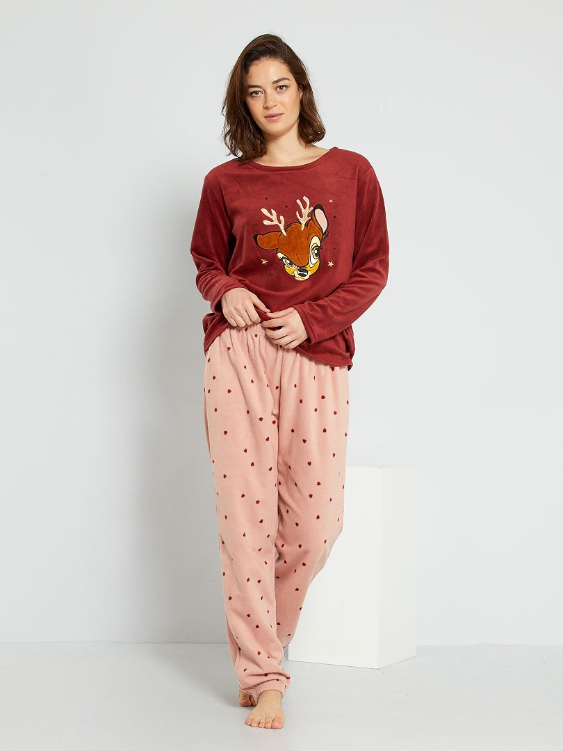 Pyjama 'Disney' + boîte cadeau camel/rose - Kiabi