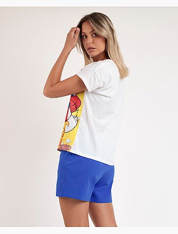 Pyjama Disney Donald à manches courtes pour femme