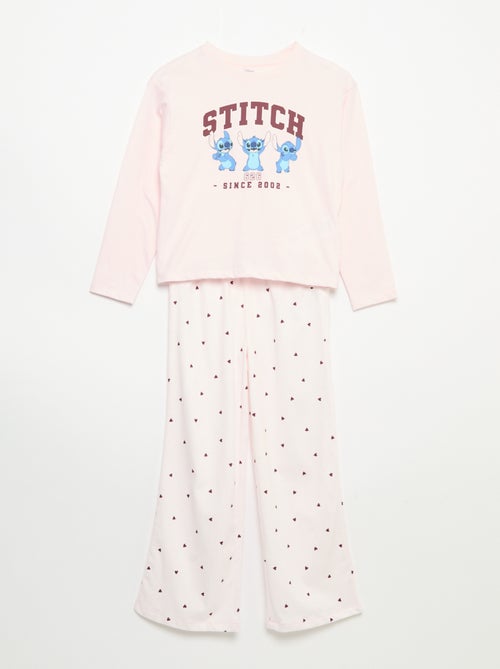 Pyjama 'Disney' en jersey - 2 pièces : T-shirt à manches longues + pantalon - Kiabi Pyjama 'Disney' en jersey - 2 pièces : T-shirt à manches longues + pantalon - Kiabi