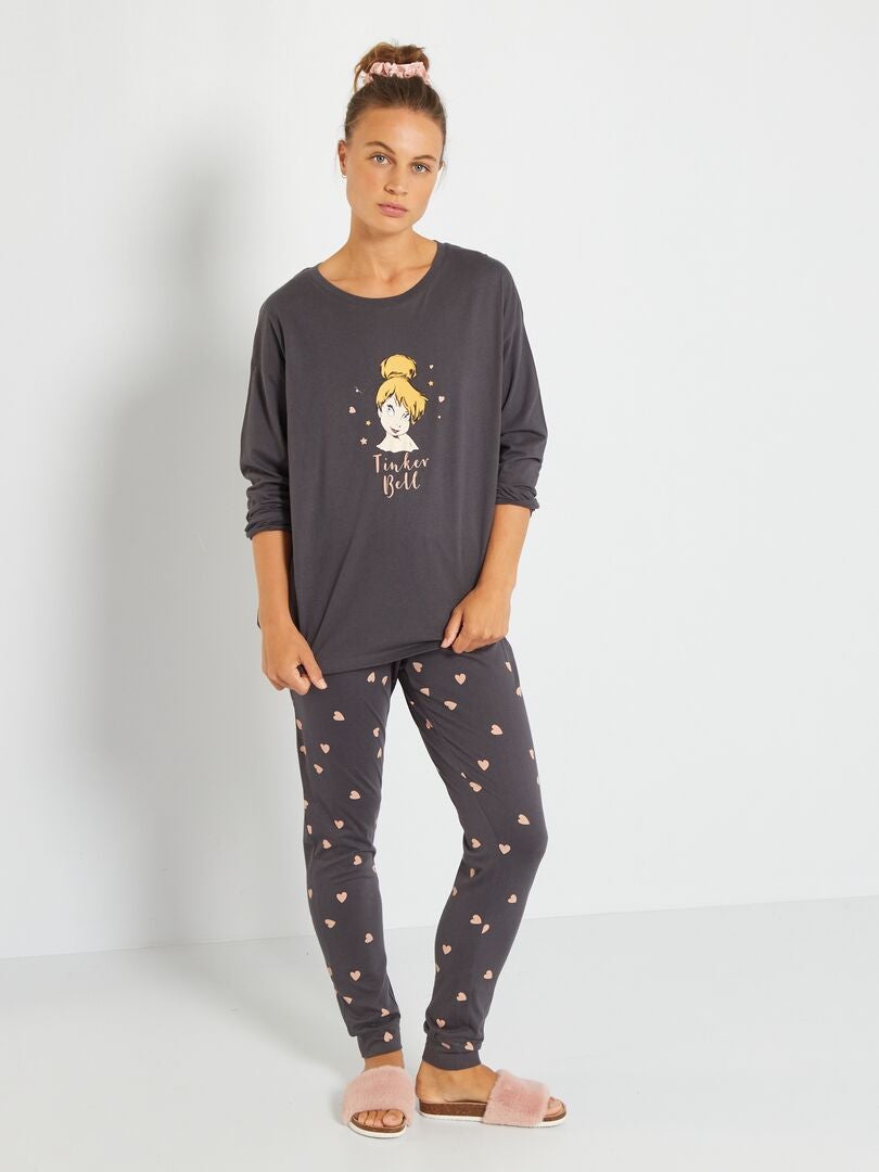 Pyjama 'Disney' gris fée clochette - Kiabi