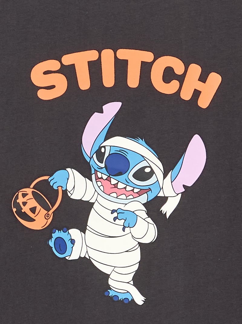 Pyjama 'Disney' 'Haloween' 2 pièces - T-shirt manches longues + pantalon Gris foncé/anthracite - Kiabi