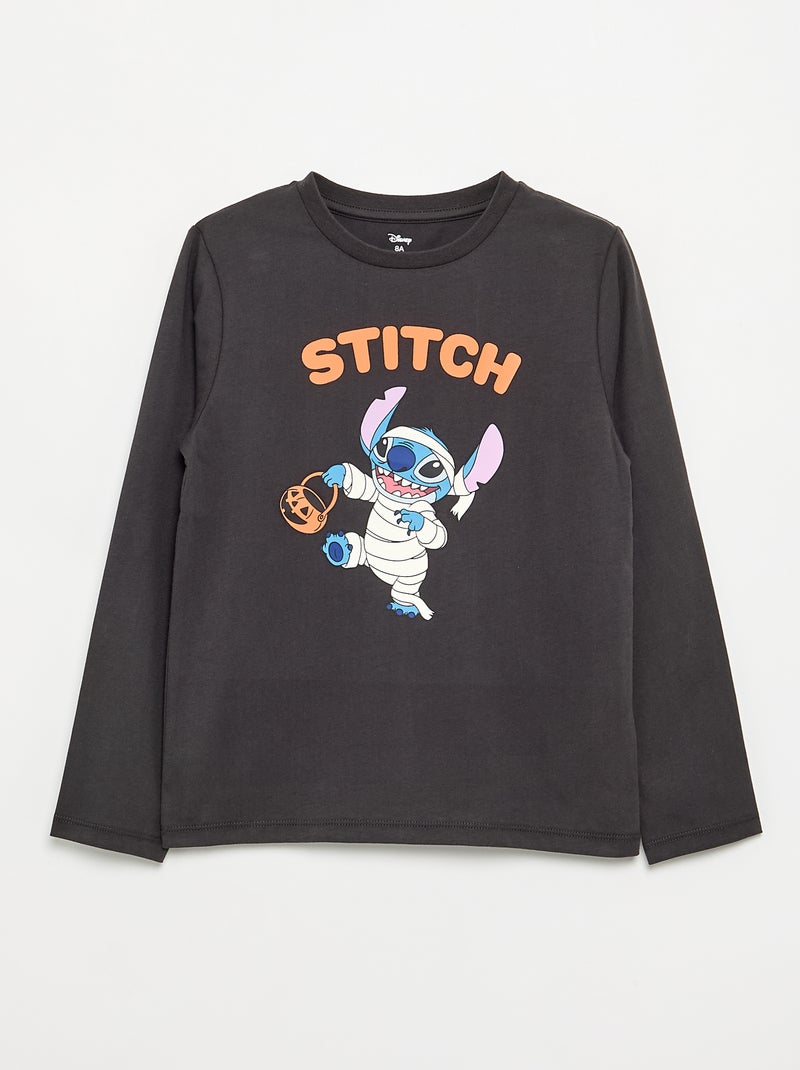 Pyjama 'Disney' 'Haloween' 2 pièces - T-shirt manches longues + pantalon Gris foncé/anthracite - Kiabi