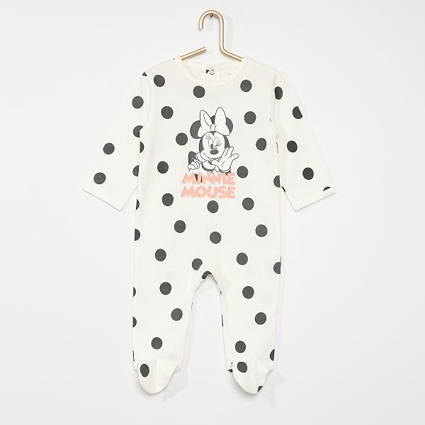 Pyjama Disney Le 2eme A 1 Bebe Fille Blanc Kiabi 9 00