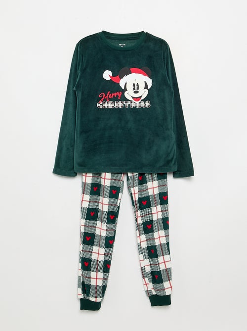 Pyjama 'Disney' 'Mickey' 2 pièces en polaire - T-shirt à manches longues + pantalon - Kiabi Pyjama 'Disney' 'Mickey' 2 pièces en polaire - T-shirt à manches longues + pantalon - Kiabi