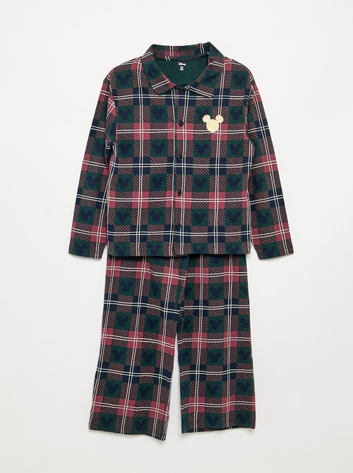 Pyjama 'Disney' 'Mickey' 'Noël' 2 pièces - Veste + pantalon - Kiabi