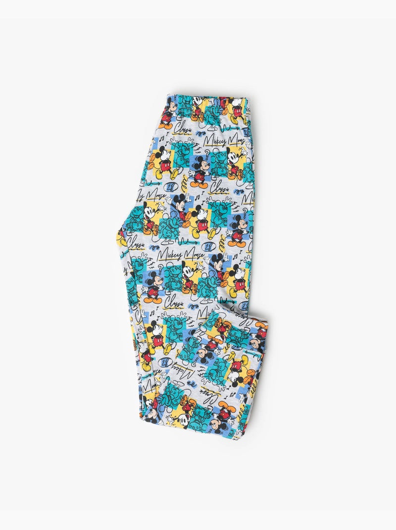 Pyjama Disney Original Mickey à manches longues pour garçon Gris chiné - Kiabi