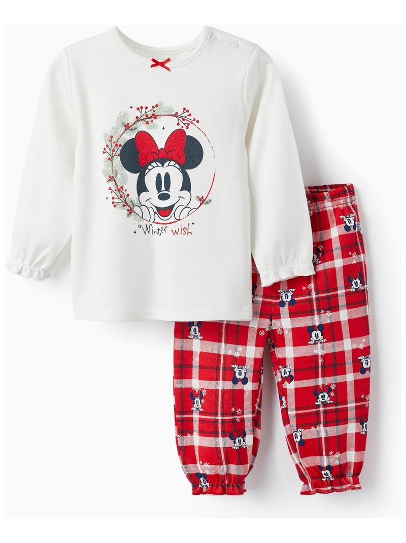Pyjama Disney pour Bébé Fille 'Noël - Minnie Mouse' manches longues  MINNIE Blanc - Kiabi