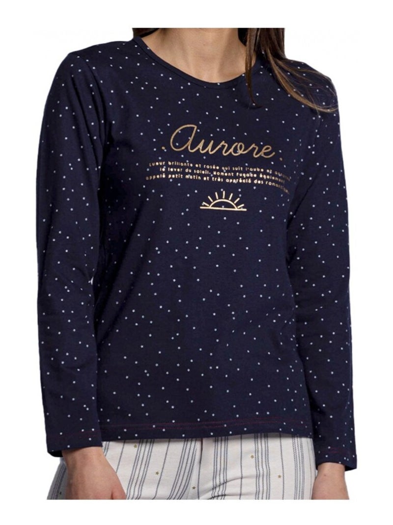 Pyjama DODO HOMEWEAR Bleu Gris - Kiabi