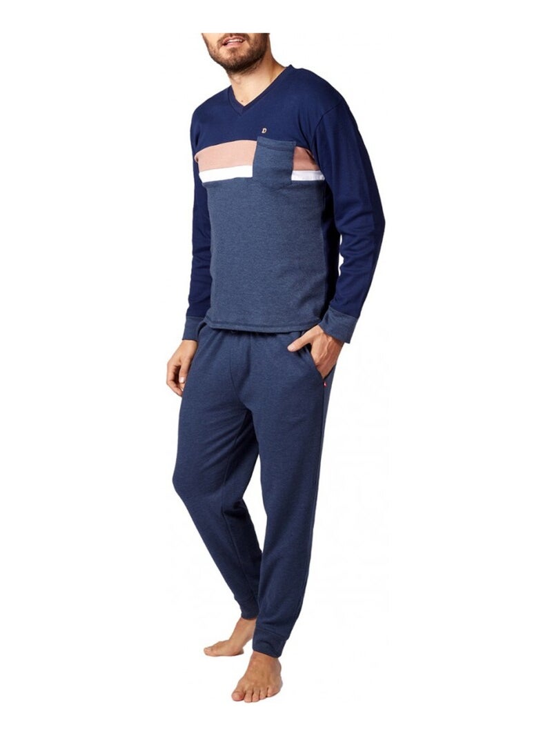 Pyjama DODO HOMEWEAR Bleu Multicolore Bleu - Kiabi