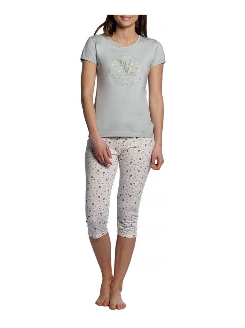 Pyjama DODO HOMEWEAR Gris Doré - Kiabi