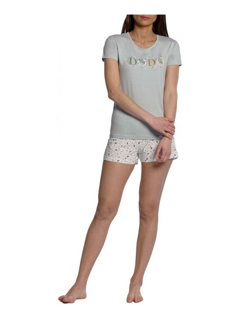 Pyjama DODO HOMEWEAR Gris Multicolore Gris - Kiabi