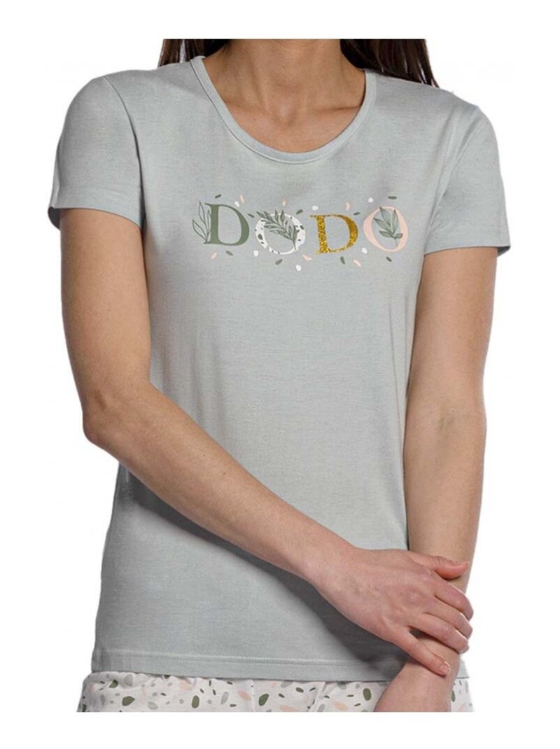Pyjama DODO HOMEWEAR Gris Multicolore Gris - Kiabi