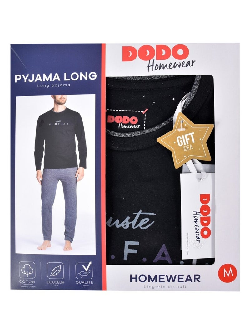 Pyjama DODO HOMEWEAR Noir - Kiabi