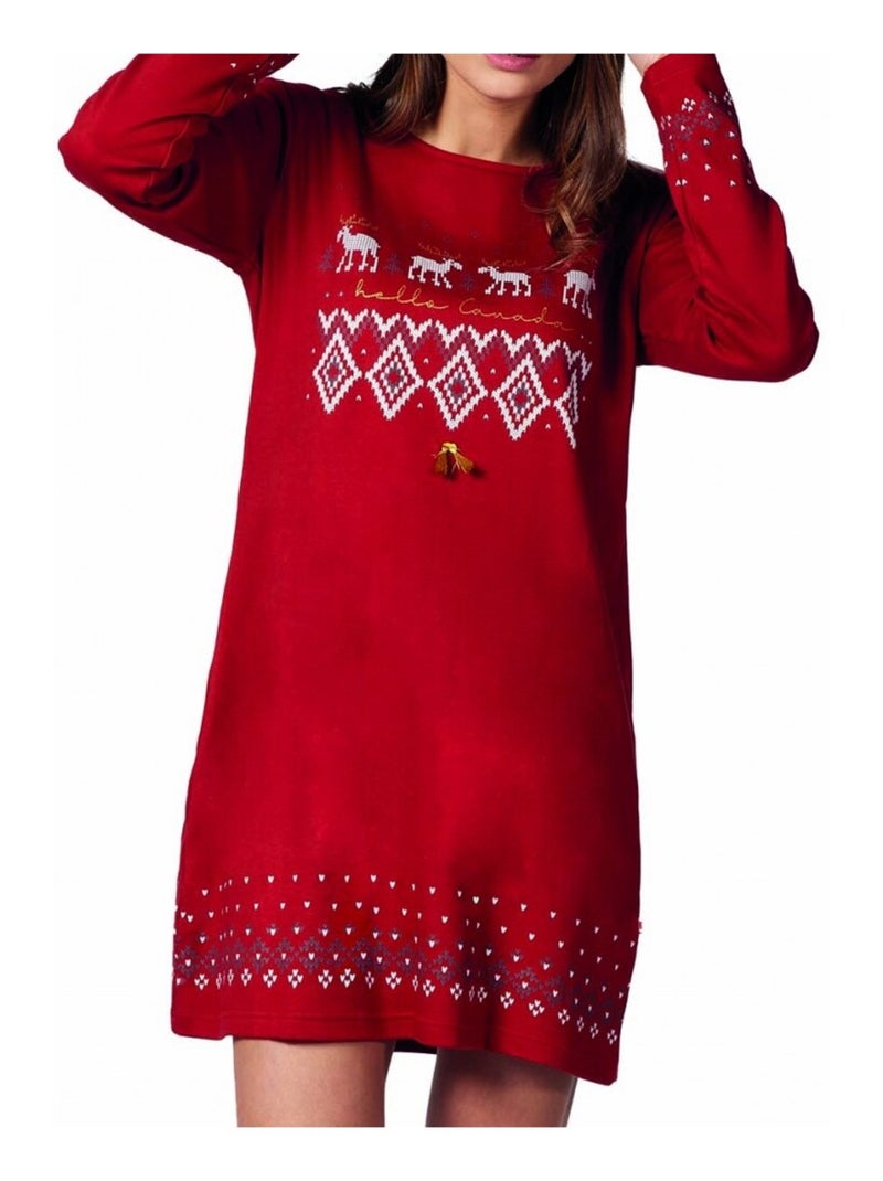 Pyjama DODO HOMEWEAR Rouge grenat - Kiabi