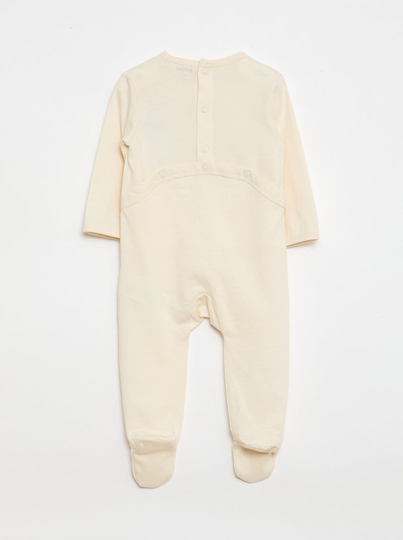 Pyjama dors bien à manches longues Beige - Kiabi