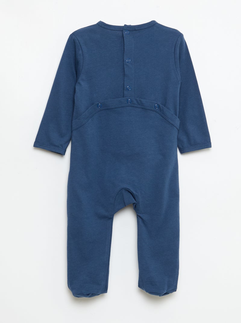 Pyjama dors bien à manches longues Bleu - Kiabi