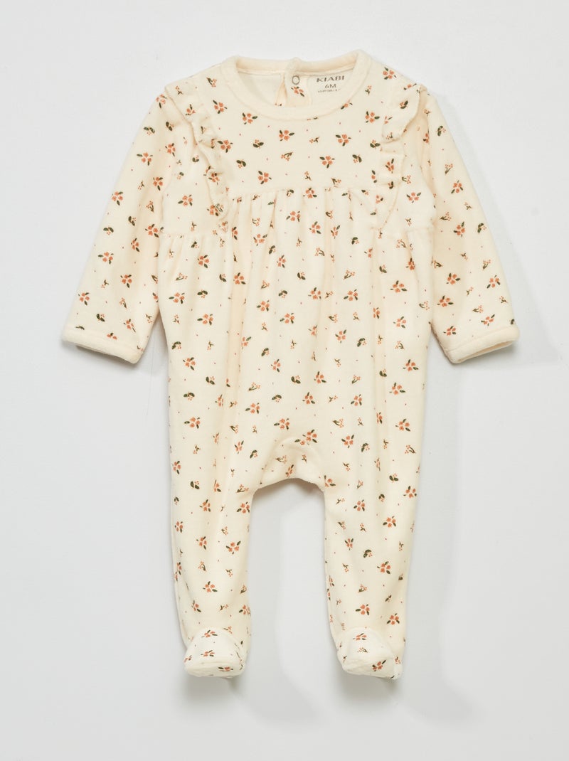 Pyjama dors bien avec imprimé fantaisie Blanc - Kiabi