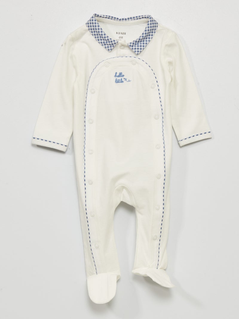 Pyjama dors-bien avec imprimé 'fleuri' Bleu - Kiabi