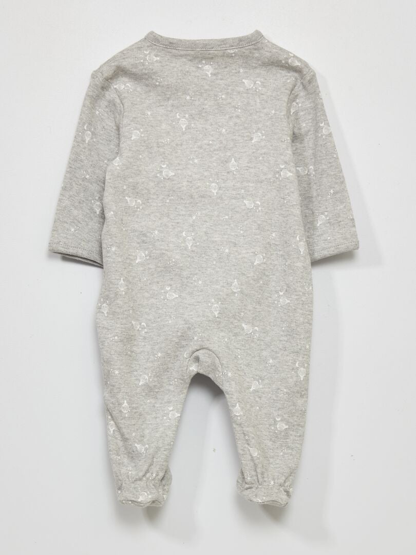 Pyjama dors-bien avec imprimé Gris - Kiabi