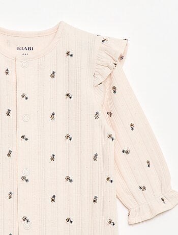 Pyjama dors bien avec ouverture sur le devant