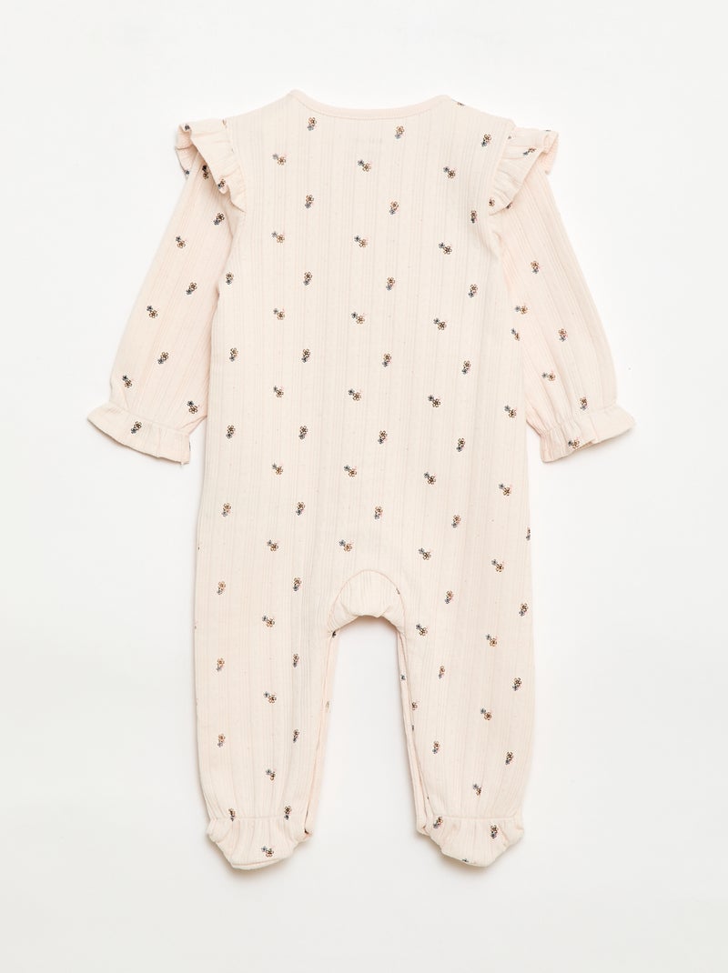 Pyjama dors bien avec ouverture sur le devant Rose - Kiabi