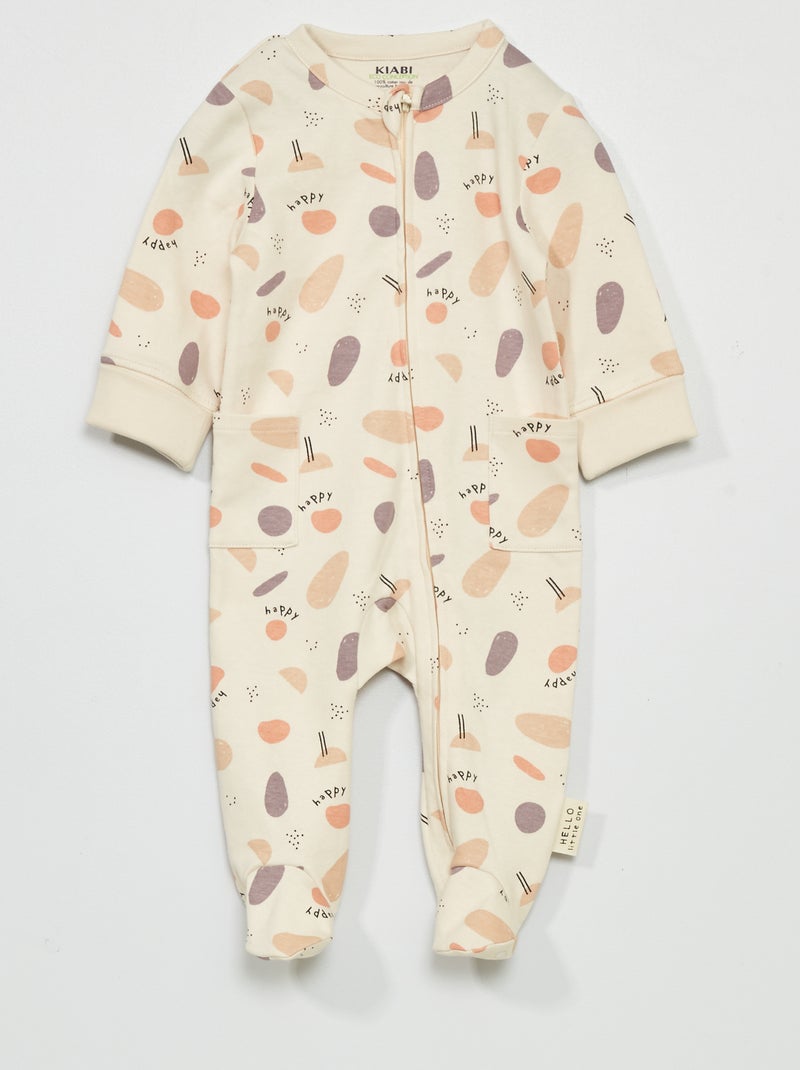 Pyjama dors-bien avec ouverture zippée Multicolore - Kiabi